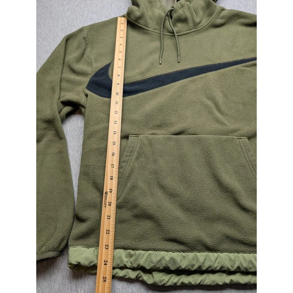 Nike Club Fleece Winterized Pullover Hoodie Mens Small Green DQ4896 222
